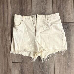 H&M Cream High Waist Women's Shorts